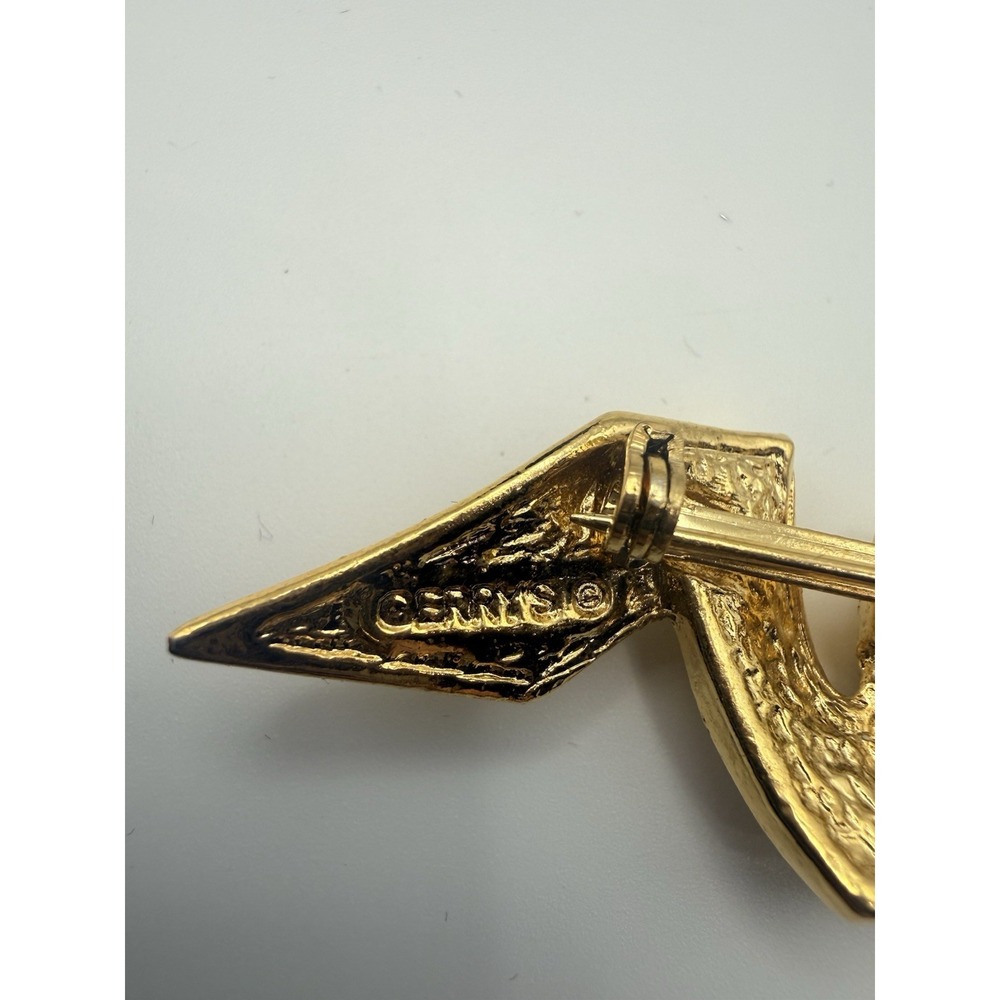 GERRY'S -PIN/BROOCH-GOLDTONE ZIGZAG-OR LETTER "M"-OR LETTER " W" - A 1-11 - Picture 6 of 6